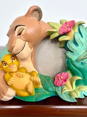 Disney Lion King Nala & Simba Floral Frame - Yellow, Green, Pink